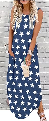 Image of CHUNTIANRAN Maxi Dresses for Women Summer Outfits Boho Beach Long Dresses Casual Sundresses Resort Wear for Women 2026