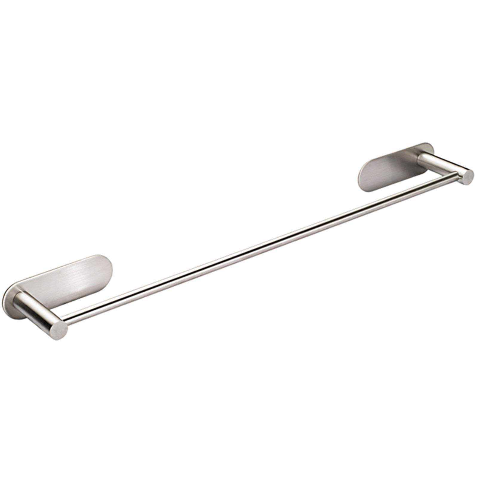 Porte-serviettes mural de cuisine en acier brossé avec cintre de tour adhésif 3M 60cm