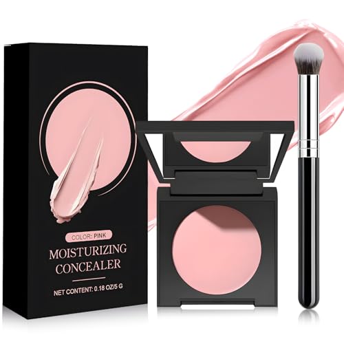 Correttore Occhiaie Coprente, Copri Occhiaie correttore, Nutre la Delicata Pelle del Contorno Occhi, Esalta la Luminosità, Crea un Look Fresco, Include un Pennello correttores, 5g