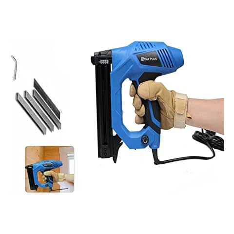 Electric Staple Professional 2in1 Nail Gun Power Nailer Tacker Heavy Duty 1080W 220V 18 Gauge 10-30mm Woodworking Tool for Home Improvement Electric Nail Gun Cover