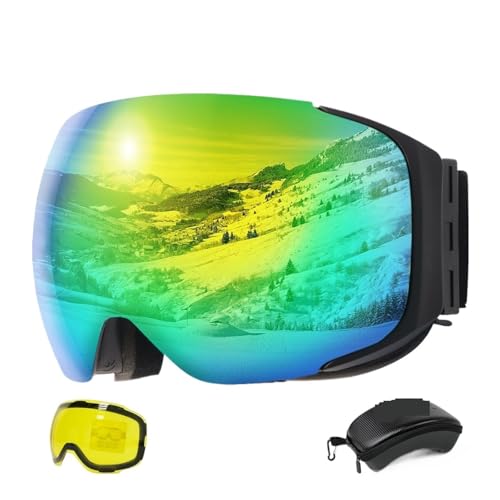 [RisingFlan] CXL[S[OANCbN`FWYƃP[XZbgt UV400 یh܃Xm[{[hS[OjƏp LgpĂ(Gold goggles set)