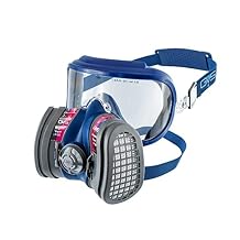 GVS SPR660 Elipse Integra Low Profile Mask with Goggle with Filters for Dust, Organic Gases and Vapors, M/L
