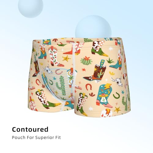 Boys' Cotton Boxer Brief Soft Underwear-Groovy American Western Footwear4