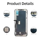 DTD Wymiana ekranu dla iPhone XS czarny, 5,8-calowy wyświetlacz LCD dotykowy Digitizer montaż z zestawem narzędzi do naprawy A1920, A2097, A2098, A2099, A2100