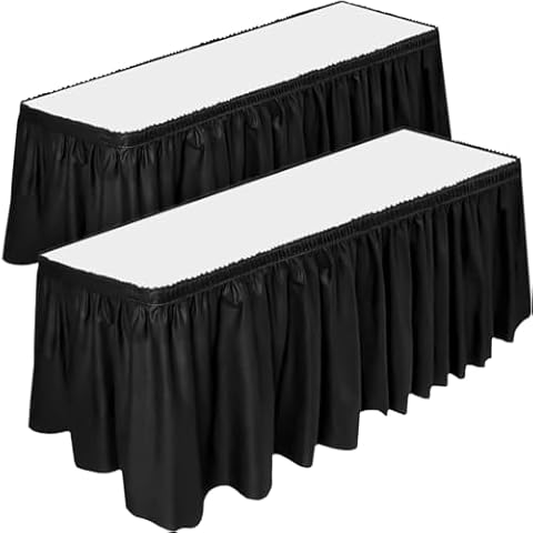 DecorRack 2 Pack Table Skirts Cover