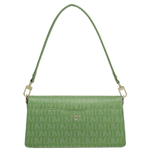 Image of Da Milano Women's Leather Shoulder Bag - Green