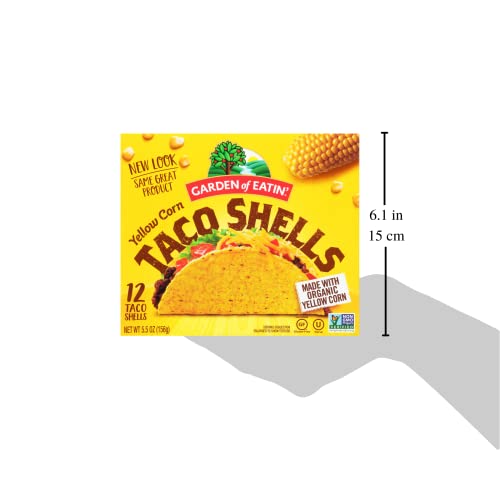 Garden Of Eatin' Taco Shells, Yellow Corn, Sea Salt, 5.5 Oz. (Pack Of 12) #TOP3