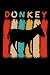 Donkey: Vintage Esel Design - Liniertes leeres Esel Notizbuch / Journal für Notizen und Ideen. Lustiges Esel Zubehör für Esel Liebhaber. Tolles Esel Geschenk für Damen, Herren & Kinder.