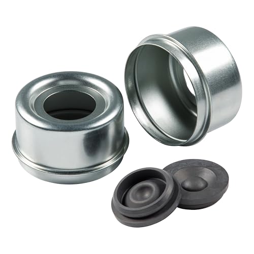 Lippert Dust Cap Replacement Kit for 5,200 to 6,000-lb. Trailer Axles with Universal Rubber Insert, Dust Cap for Super Lube Hub - 2023134662