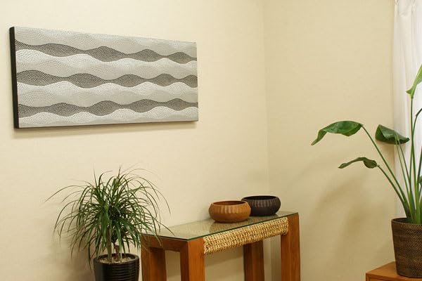 Amazon｜ES-STYLE アートパネル アジアン バリ絵画 ドットアート 120