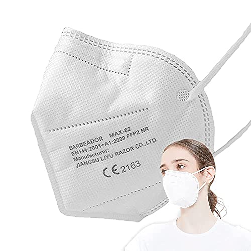 EDIESI, Mascarillas ffp2 100 Unidades, Blancas, Alta Eficiencia Filtración Bacteriana, Marcado CE, Homologadas, No Reutilizables (Blanca) Cover