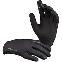 IXS Carve Gloves Black L, Handschuhe, für Erwachsene, Unisex, Schwarz