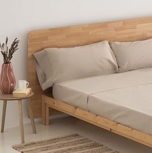 Donegal Collections - Sabanas 150 x 190 - Juego de Sabanas Cama 150 Lino - Bajera, Sabana Encimera y 1 Funda de Almohada - Primavera Verano - Estampadas Tacto Extra Suave - Algodon/Poliester