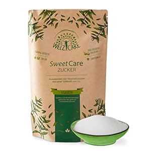 SweetCare suikerkristal, 1 kg, de suikervervanging met tritol en stevia, het natuurlijke alternatief voor suiker, carb…