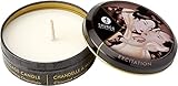 Shunga Vela de Masaje Excitation, Aroma de Chocolate, Color Blanco - 30 ml