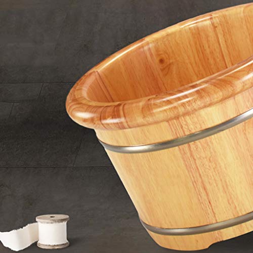 Barril para baño de pies en madera sólida para pedicure miniatura 5