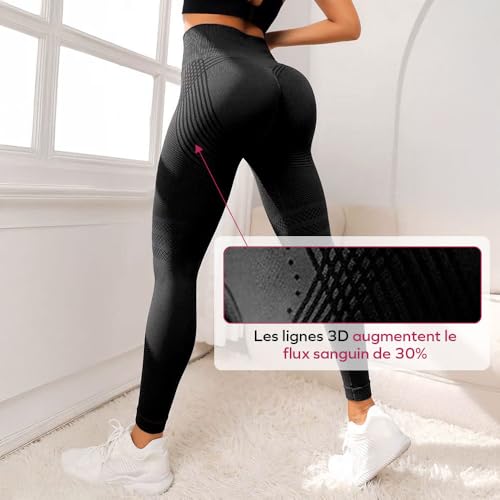 Legging anti cellulite avec effet push up et ventre plat - 2
