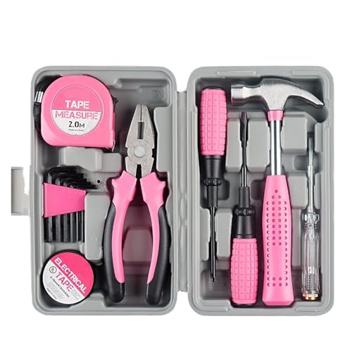 Set de herramientas multifuncional de 24 piezas rosa miniatura 2