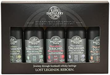 The Discovery Selection by The Lost Distillery Company - Limited edition gift pack of 5 x 5cl miniature bottles. 43% Abv. Blended malt Scotch