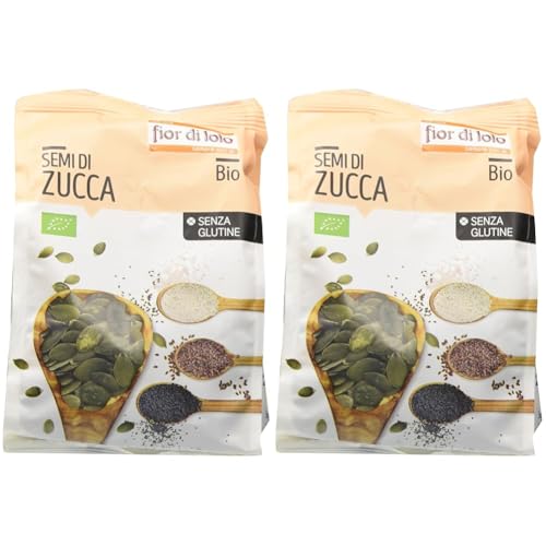 Fior Di Loto Semi Di Zucca, Senza Guscio, Confezione da 400 g
