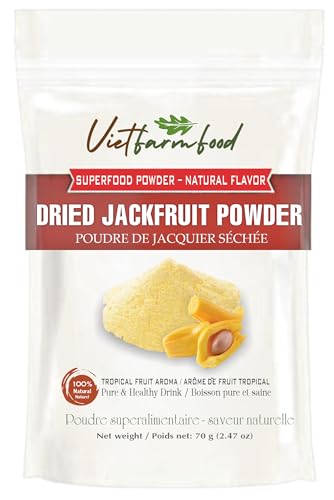 JACKFRUIT POWDER 2.47 oz (70g) VIETFARMFOOD: Pure freeze-dried fruit powder, made from real fruit with no added sugar - Perfect for daily nutrition to keep your body full of vitality.