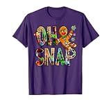 Oh Snap! Funny Gingerbread Man Cookie Christmas T-Shirt