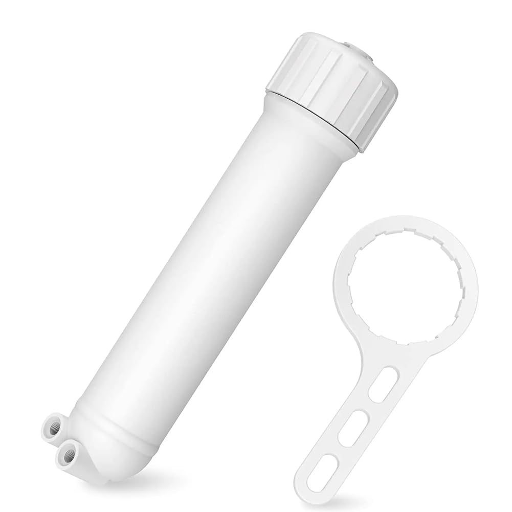 Vjsujehgy Housing Replacement with Elbow Fittings, Housing Wrench, Check Valve 1812/2012 Reverse Osmosis Membrane Filter