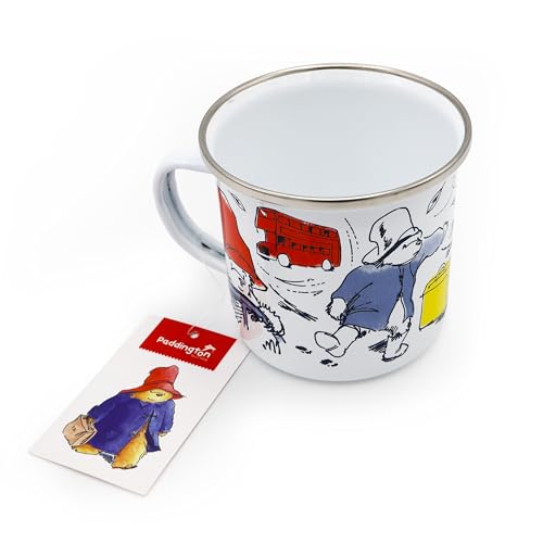 Robert Frederick Paddington Enamel Mug | Classic Bear Design | 320ml Durable Camping Mug | Dishwasher Safe Gift for Paddington Bear Fans