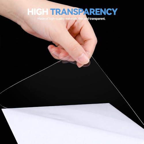 image for Cosrk 36 Sheets Transparent Laminate Sheets 8.5x11 inch Self Adhesive 