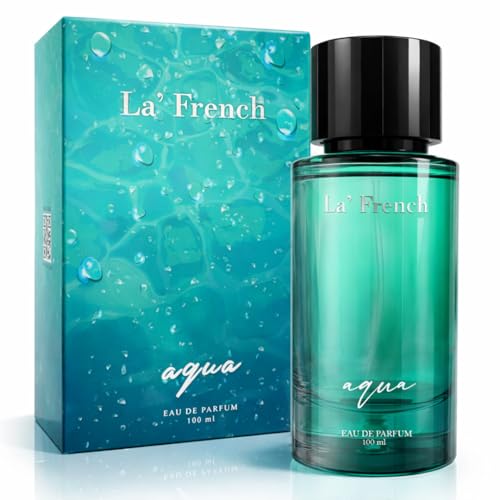 Image of La French Aqua Unisex Perfume 100ml | Eau De Parfum | Long-Lasting Bold Fragrance with Lemon, Patchouli & Clove Notes | Premium Perfume for Men & Women