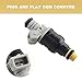 JDMON Fuel Injectors Compatible with Ford Bronco II Ranger F250 F350 Mustang Taurus Lincoln Town Car 0280150710 Pack of 6