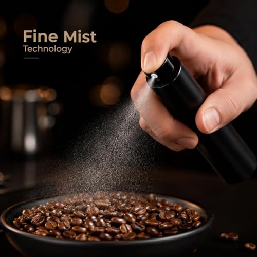 Image of Street27 Coffee Bean Spray Bottle for Espresso & Coffee Grinding | Fine Mist Anti Static Water Sprayer 9.5ml Aluminum Espresso Spray Bottle for Coffee Beans, Grinder & Barista Accessories