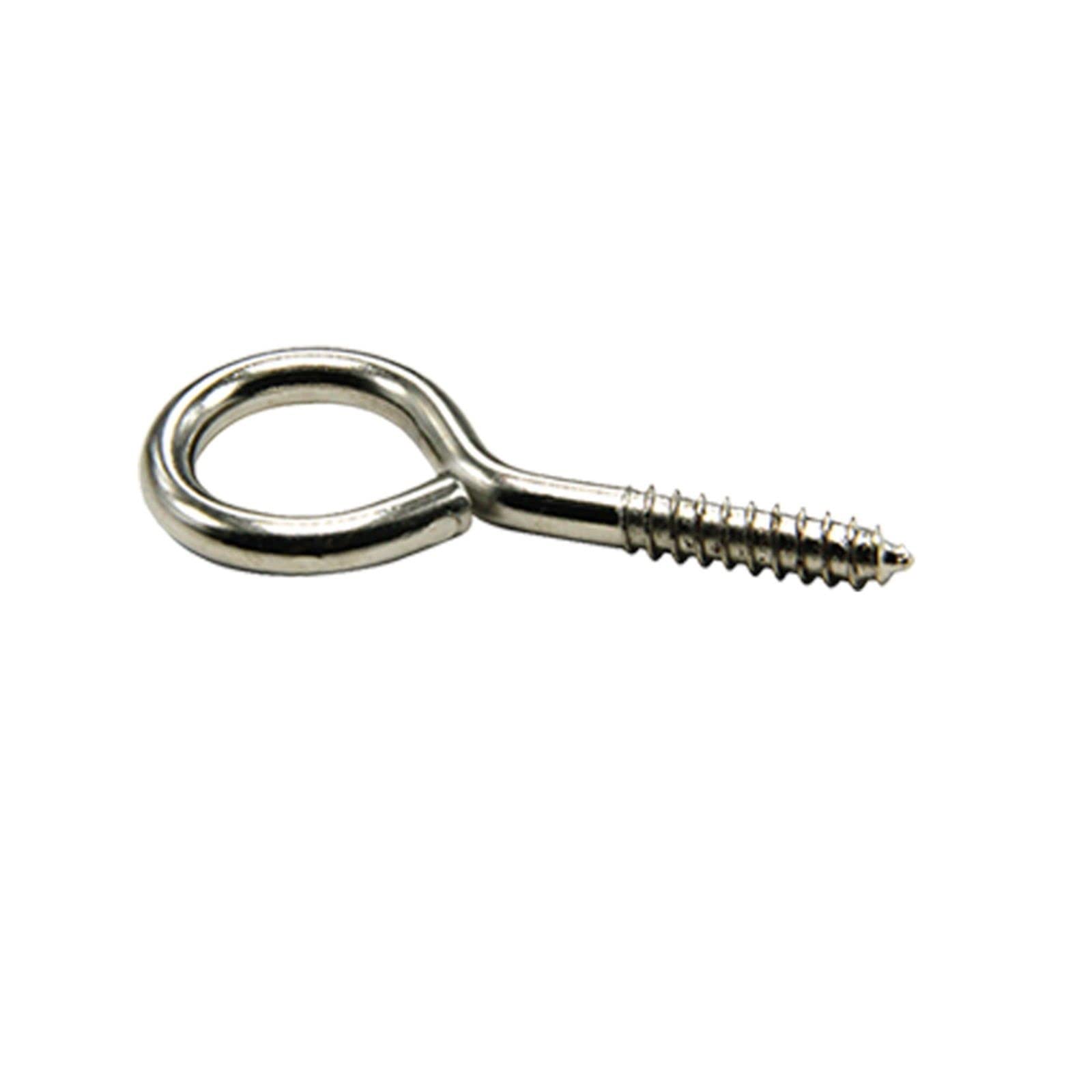 Pasadores de Ojo de Tornillo Galvanización Chapado en Cobre Revestimiento Mini Metal Perno autorroscante Gancho DIY Hardware Ojal for joyería (Color : Sliver, Size : 12x6mm 700PCS)