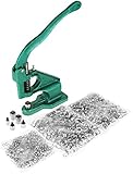 Características: ligero y portátil: adecuado para viajes y uso diario. La máquina de ojales de alto rendimiento se puede utilizar como máquina de perforación, corchetes, máquina de corchetes y remachadora.