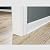 Proflex Wall Molding Quarter Round Decor - 3/4 Inch x 10 Ft – White - Flexible Peel-and-Stick Wall Quarter Round Decor - PVC Chair Rail Moulding - Easy DIY Home Décor