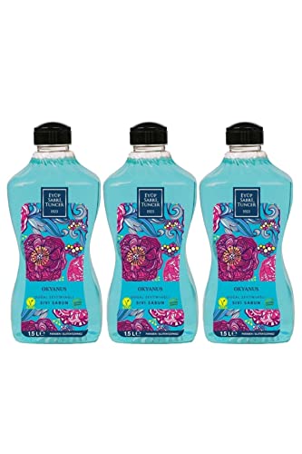 Sıvı Sabun, Eyüp Sabri Tuncer Doğal Zeytinyağlı, Okyanus 1500 ML Pet Şişe x 3
