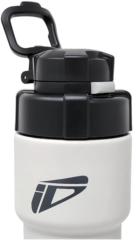 Miniatura 5 de Speedfil Speedflask - Botella de agua deportiva de acero inoxidable aislada al vacío de 21 onzas con tapa trasera de rebote 2.0 (blanco)