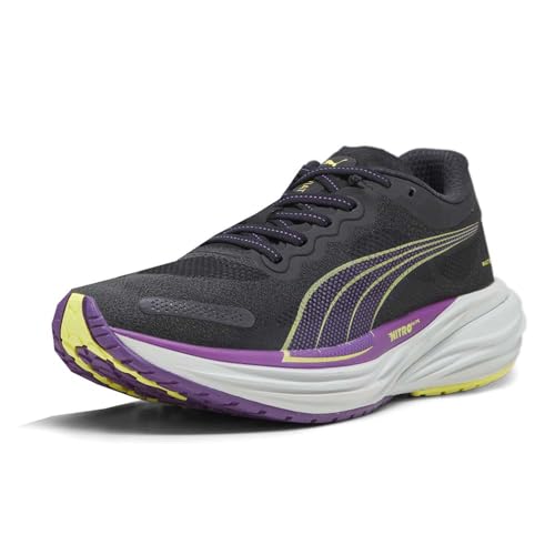PUMA Womens Deviate Nitro 2 Running Sneakers Shoes - Black, Purple2