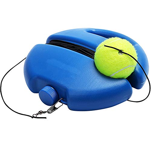 Entrenador de Tenis BESTZY Herramienta de Entrenamiento de Tenis Entrenador de Pelota de Tenis con Base de Poder de Rebote de Tenis con Pelota de Tenis