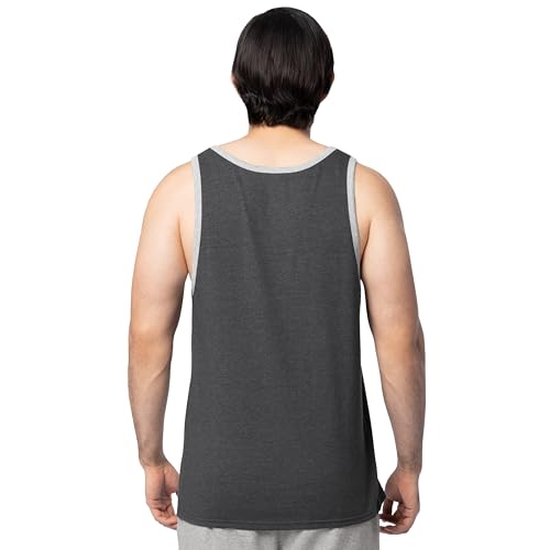 Image of Fruit of the Loom Men's Eversoft Cotton Sleeveless T Shirts, Breathable & Moisture Wicking with Odor Control, Sizes S-4X