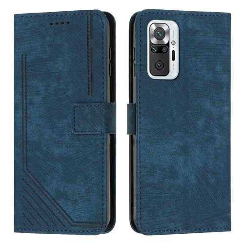 Étui de téléphone Xiaomi Redmi Note 10 Pro clapet rabattable porte-carte antichoc