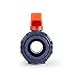 HYDROSEAL Kaplan 1’’ PVC True Union Ball Valve with Full Port, ASTM F1970, EPDM O-Rings and Reversible PTFE Seats, Rated at 200 PSI @73F, Gray, 1 inch Socket (1 inch)