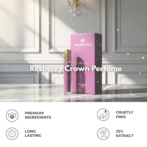 Image of Raspberry Crown Eau De Parfum 15ML | Unisex Fragrance with Lush Raspberry & Warm Vanilla Notes | Long-Lasting | Luxury Gift for Him & Her | Ideal for Everyday, Casual Dates & Parties