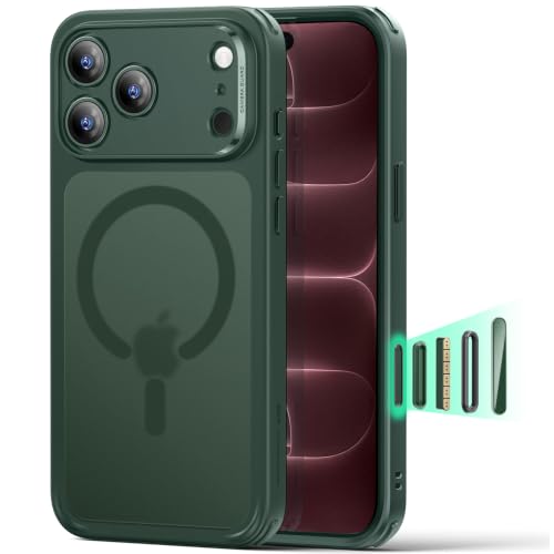 ESR Classic Hybrid for iPhone 18 Pro Max/17 Pro Max Case, Frosted Green