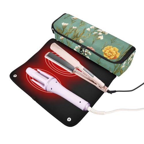 Bolsa de viaje para herramientas de cabello resistente al calor miniatura 2