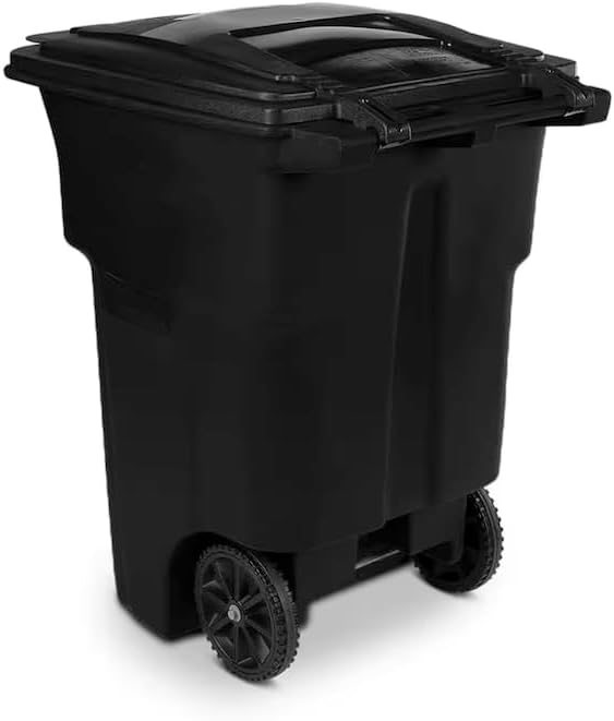 96 Gallon Outdoor Rolling Trash Can with Wheels and Lid XY48180
