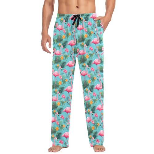 Pink Flamingo Men's Pajama Pant with Pocket S B0400804