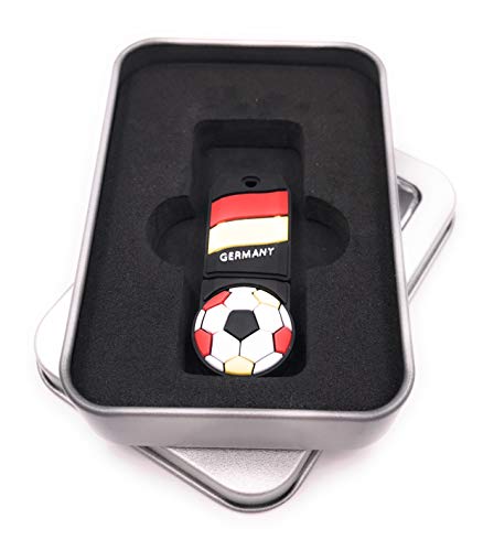 Onwomania Football Allemagne Allemagne Clé USB dans Une boîte Cadeau 8 Go USB 3.0