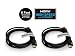 6 Feet HDMI Cable, (2-Pack) iMacket ® High Speed HDMI Cable with Ethernet - Supports 3D and Audio Return for HDTV PS3 PS4 XBOX ONE [Latest Version]