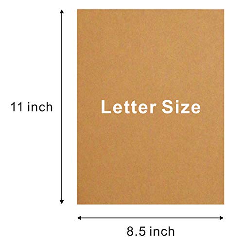 Brown Printer Paper 120 Sheets Letter Sized (8.5X11 Inche) 120 Gsm (45 Lb.cover) Kraft Paper Brown Stationery Paper - Brown Craft Paper Sheets For Arts Crafts,Office, Laser & Inkjet Printer Compatible #TOP1